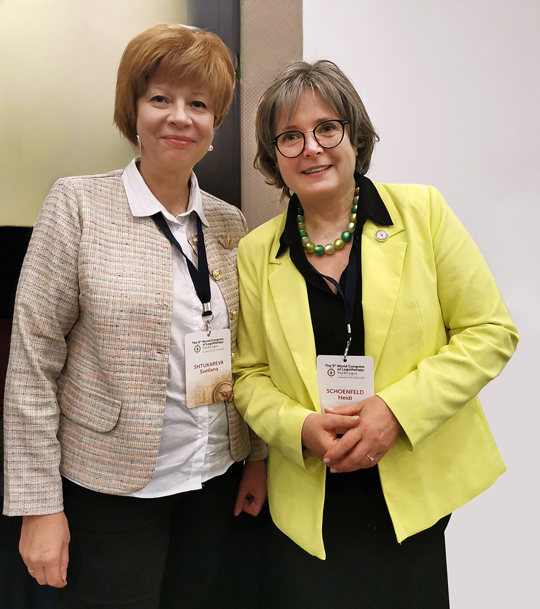 5. Weltkongress für Logotherapie in Antalya, Thema "Pax & Logos"<br />
Plenungsvortrag zu "Krieg in den Ehen" 